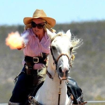Annie with her horse